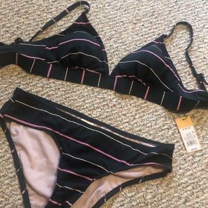 Kona Sol Dark Green Bikini Top & Bottom